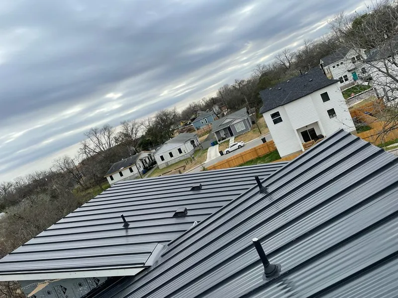 Standing seam metal roof panels with vents for Skylight Repair in Hazel Park